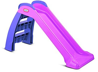 Little Tikes First Slide - Playset for Indoor or Outdoor Use. Garden Toy and Outdoor Activity for Kids, Durable, Stable, Kid-Safe. Pink & Purple Garden Toy. For Ages 18 Months+