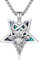 Männer Satan Baphomet Halskette 925er Sterling Silber Leviathan Kreuz Ziegenkopf Umgekehrtes Pentagramm Anhänger Kette mit Abalone Muschel Satanische Supernatural Wicca Schmuck Geschenk für Herren