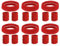PATIKIL Bandeaux et Serre-Poignets, Lot de 6/18 Pièces en Éponge pour Le Sport, Le Basketball, Le Tennis, l'Athlétisme, la Salle de Sport, en Rouge