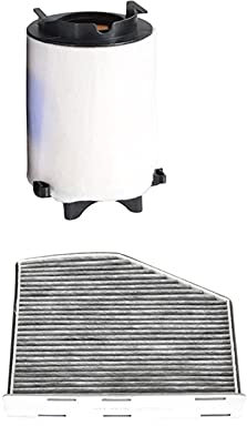 VAKIRA Filtro aria filtro abitacolo, for Audi, A3 Sportback, for VW, for EOS, for Golf 5 GTI 6, for Beetle, for Caddy, Magotan, for Passat, for Scirocco, 2002-2015 1K0129620C 1K0819653A Filtro dell'ar