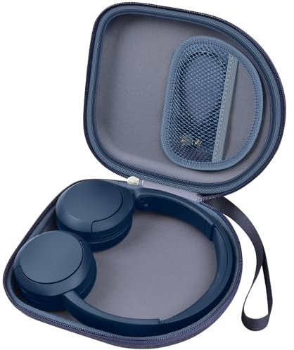 Étui pour casque compatible avec casque sans fil Sony WH-CH520, casque supra-auriculaire Bluetooth supra-auriculaire avec microphone, suppression du bruit, câble USB pour le travail, noir (boîte