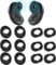 6 Pairs Earbuds Ear Tips Silicone Black Small and Large Size Earplugs Wireless Bluetooth Anti-Slip Wingtips Galaxy Earbuds Rubber Tips for Samsung Galaxy Buds Live 2020 Replacement Accessories