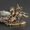 ZAMETTER Divine Protection Statue Chinois Dieu De La Richesse Guan Gong En Cuivre Pour BéNéDictions,Guan Gong Statue Cuivre Statue De Guan Gong
