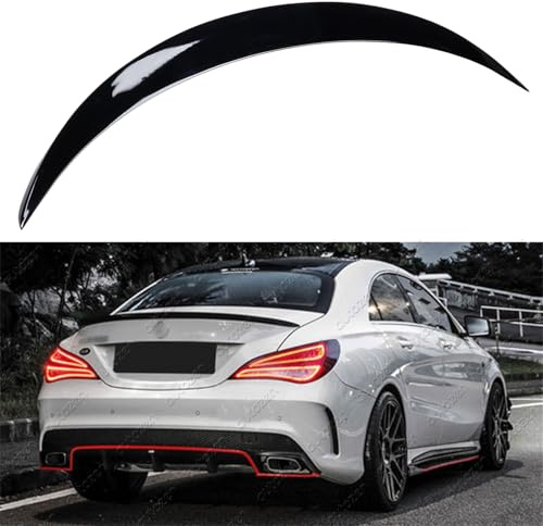 Sport Heckspoiler Lippe für Mercedes CLA C117 Bj. 2013-2019, Schwarz Glanz
