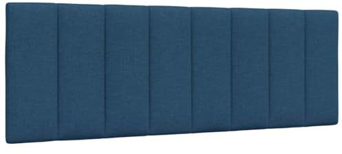 vidaXL Kopfteil-Kissen Hanko Blau 120 cm Stoff, Kopfteilkissen, Kopfkissen, Lesekissen, Kopfteilpolster, Rückenkissen, Kissen-Kopfteil, Kopfteil Polster