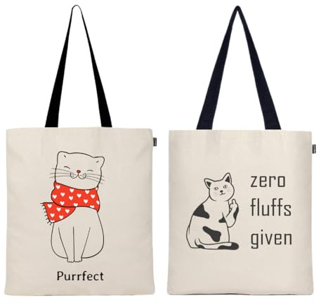 Ecoright Tote Bags for Women, Trendy & Reusable Grocery Bag, Cotton Tote Bag for School, Daily Use, Shopping & Beach