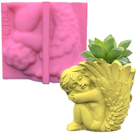 Flower Pot Mold Silicone Flowers Planter Casting Concrete for Soap Plaster Fondant Chocolate Baking Decor Tool