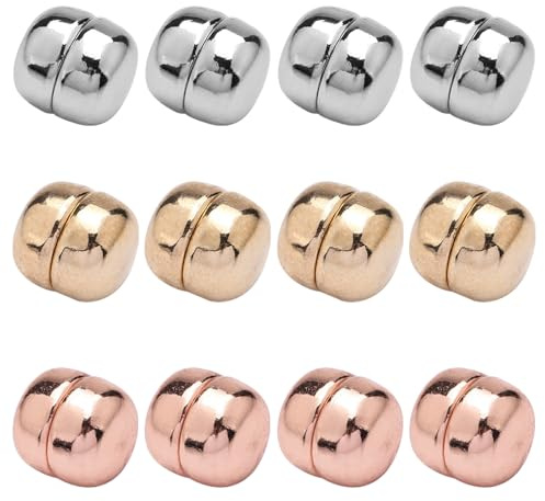 HTTDSLF 12 Paare Hijab Magnet Pins Set, Mehrzweck Hijab Nadeln und Magnetbrosche für Frauen Kleidung