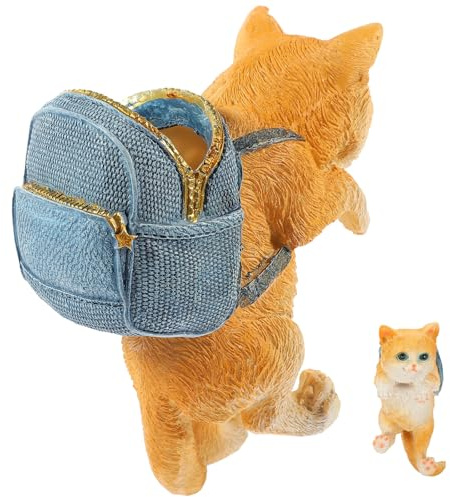 iplusmile Lifelike Resin Cat Figurine for Garden and Lawn Decor Adorable Outdoor Cat Sculpture for Patio and Home Display Assorted style
