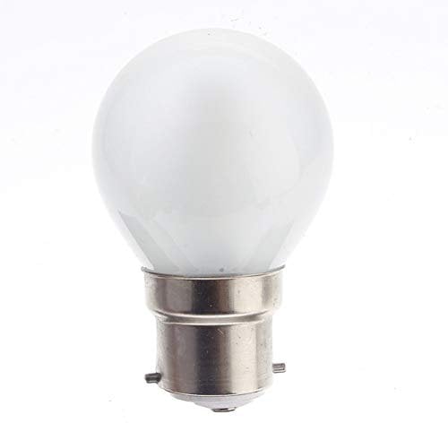 Eveready 10 x G45 Round Globe Golf Ball Light Bulbs in 40 Watt Bayonet B22 Fitting Opal (White/Pearl/Opaque/Soft) Finish Double Life: 2,000 Hour