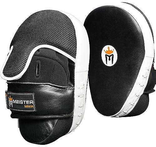 Meister MMA Handschuhe mit Handgelenkstütze, Rindsleder, gebogen, 1 Paar