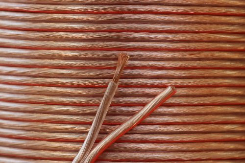 electrosmart 20m Quality 14AWG Loud Speaker Cable - Multi-Strand - Outside Dimensions of Cable: 8.6mm x 4.3mm