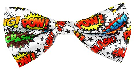 W WIDMANN MILANO Party Fashion 00805 - Fliege Pop Art, Bowtie, Comic, Accessoire, Kostüm, Karneval, Mottoparty