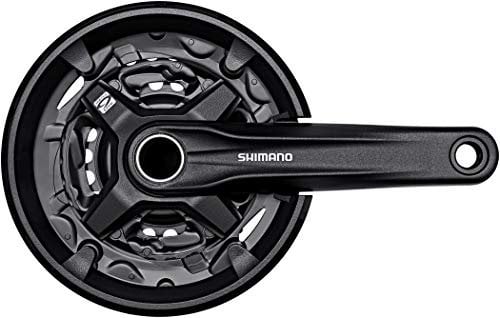 SHIMANO Bielas 9v. Platos para Bicicletas, Adultos Unisex, Multicolor, Talla única
