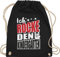 Shirtracer Turnbeutel Rucksack - Hallo - Taschen - Ich rocke den Kindergarten - Unisize - Schwarz - geschenk zum 1 kindergartentag wechselsachen tasche kita kindergartenkind tag beutel wechselwäsche