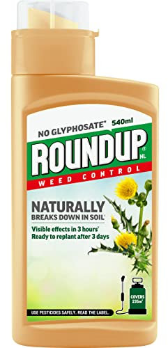 Roundup Naturals Weed Killer, (Glyphosate-Free), Concentrate, 540 ml