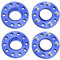 CarBole Élargisseurs de Voie 5x120 & 20mm/15mm (2 Paires) Hubcentric NLB:72,56 avec Boulon:M12x1.5 (Bleu),Compatible avec BMW