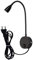 Youngine Lámpara de Lectura, luz de Lectura LED de cabecera Flexible 3W con Interruptor y Enchufe con Cable para Dormitorio Office Hotel, 6000K (04 Negro - Blanco Frio)