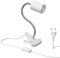 ledscom.de Klemmleuchte WAIKA mit Schwanenhals und Schalter weiß matt, inkl. GU10 LED Lampe (warmweiß, 5,4W, 510lm, 50°)