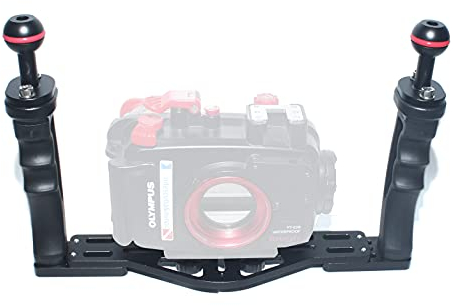 nitescuba NS10 Underwater Camera Tray extendable Handle Grips Bracket for gopro,pt059,rx100 uw Camera housing Universal Soft Handle with Aluminum and Rubber Material (NS10eu)