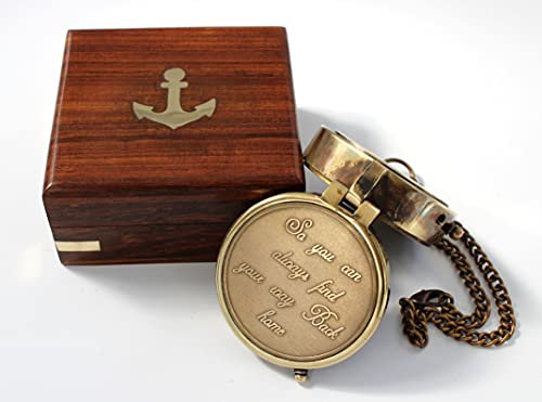 Camping Kompass Gravur So You Can Always Find Your Way Back Home, Geschenk Kompass für Weihnachten