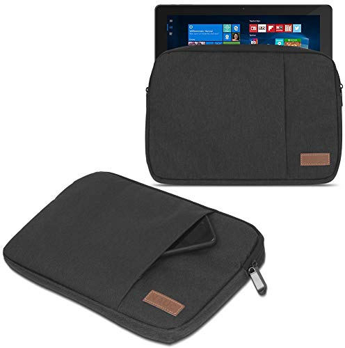 UC-Express Sleeve Tasche kompatibel mit VALE Tablet V12E LTE-8128 Hülle Schutzhülle Tablet Schutz Cover Case Schwarz/Grau/Blau, Farbe:Schwarz