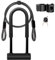 UBULLOX Bike U Lock Heavy Duty Bike Lock Bicycle U Lock, 16mm Shackle and 4ft/6ft Length Security Cable with Sturdy Mounting Bracket for Bicycle, Motorcycle and More, Large