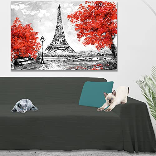 Byour3 - Sofaüberwurf 3 4 2 Sitzer Dicke Baumwolle Gemischter Sofa Cover Mehrzweck Sofabezug Auch Für Ecksofa L U Form Sofa-Couch Abdeckung Alles Abwaschbar Beständig (Bleigrau, 3-Sitzer)