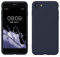 kwmobile Handyhülle für iPhone SE 2022 Hülle/iPhone SE 2020 / iPhone 8 / iPhone 7, für iPhone SE Hülle - Schutzhülle für kabelloses Laden - Case in Heidelbeerblau