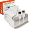 Wärmer Cotton Luxury Padded Electric Heated Blanket - Super King (203 x 182cm) - Fully Fitted, Dual Controller, Machine Washable, Detachable Controller - Super King