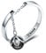 Dangling Black Freshwater Cultured Pearl Sterling Silver 925 Statement Open Rings for Women Girls Adjustable Dainty Dangle Charm Tassel Chain Stacking Finger Band Promise Engagement Wedding Ring Xmas