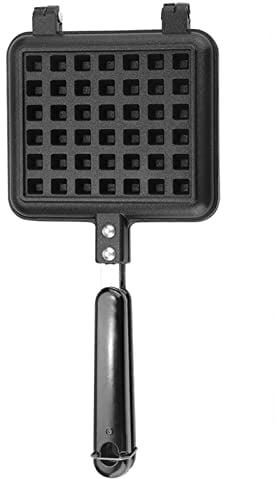 Waffeleisen Für Gasherd,Waffeleisen Cam,Waffeleisen Aus Gusseisen,Gaswaffeleisen,Haushalt Küche Gas Antihaft-Waffeleisen Waffelhersteller Pfanne Schimmelpilze Pressplatte Kochen Backwerkzeug