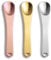 3 Packs Metal Cosmetic Spoon Skincare Spatula Cream Cosmetic Spoon Applicator for Beauty Mixing Skincare Cream Lotions Moisturizers Eye Cream Massage Face Mask ﻿