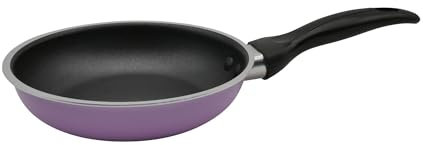 Steuber Bratpfanne Ø28 cm flach lila Antihaft alle Herdarten