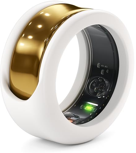 Rinfit Silikon-Schutzhülle kompatibel mit Samsung Galaxy und Oura Ring – Smart Cover – StyleFit U.S. Design Patent – Weiß, Größe 9