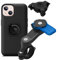 Quad Lock Motorcycle Handlebar Phone Mount Kit with Vibration Dampener and iPhone 13 MAG Case