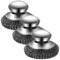 2 Pieces Stainless Steel Scourers, Steel Wool Scrubber with Handle, Detachable Heavy Duty Dish Brush Pot Scrubber, for Cleaning Kitchen Pots Pans Grills Sink (3PCS)