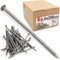 Lun Fix Perni metallici 6,0 x 200 mm – 5 kg (circa 110 pezzi) chiodi in legno per lavori di costruzione, chiodi da costruzione non zincati, chiodi in acciaio da 9, lunghezza 200 mm, testa svasata