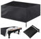 Black Waterproof Outdoor Pool Table Cover 8ft Anti UV Billiard Table Cover with Drawstring and Storage Bag Fits 7ft 8ft 9ft Billiard Tables Rectangle Table Cover 102x53x32in