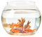 Fish Bowl Plastic Fish Tank, Multipurpose Round Desktop Aquarium Transparent for Home Office, Desktop Aquarium Bowl(A)