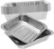 BESTYASH 10Piezas Bandejas de Aluminio Desechables Asar y Hornear Paquete de Utensilios de Cocina Multiusos Cocinas y Catering Capacidad y Resistente