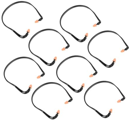 OUNONA 8pcs Banded Silicone Noise Reduction Ear Buds Comfortable Reusable Washable Hearing Protection for Students and Daily Use