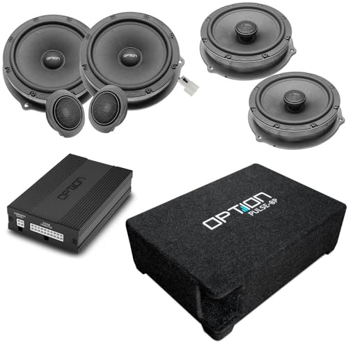 Option Soundsystem V3 kompatibel mit Dacia Duster DJF (3. Facelift, ab 2024) - 100% Plug & Play mit DSP-Verstärker, Downfire-Subwoofer, Front -und Heck-Lautsprecher