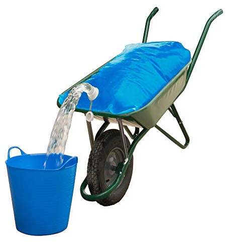 H2O Bag Wassersack für Schubkarre 80 Liter, Wasserbeutel, Wasserbehälter Neu Blau (2)