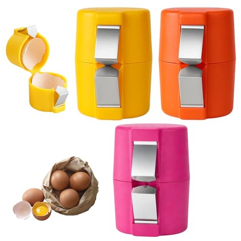 3 Piece Egg Peeler, Egg Peeler for Hard Boiled Eggs, Egg Shell Remover, Egg Opener, Egg Shell Opener, Kitchen Tool for Meal Preparation