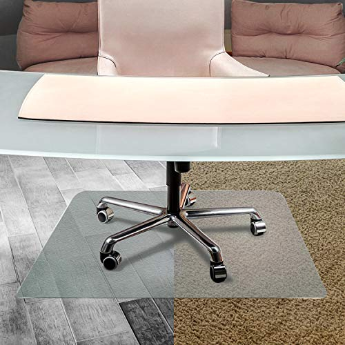 Floortex Bodenschutzmatte | Bürostuhlunterlage anti-rutsch unomat | 119 x 89 cm | aus Original-Floortex-Polycarbonat | transparent | rechteckig | für polierte & glatte Böden | sehr niederflorige Teppichböden und Teppichfliesen