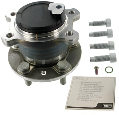 SKF Radlagersatz mit integriertem ABS-Sensor VKBA 6637 Position Hinterachse Höhe 173 mm Länge 153 mm Breite 153 mm - OE-Qualität