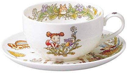 Noritake X Ghibli Neighbor Totoro Milktea Cup and Saucer - Dandelion