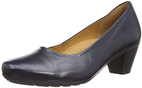Gabor Brambling, Damen Pumps , Blau - Blue Leather - Größe : 40 EU (6.5 UK)