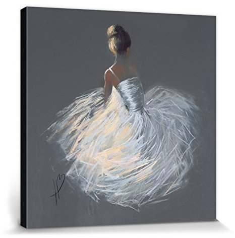 1art1 Ballett Poster Tutu, Hazel Bowman Bilder Leinwand-Bild Auf Keilrahmen | XXL-Wandbild Poster Kunstdruck Als Leinwandbild 80x80 cm
